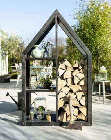 Do-it-yourself woodshed for a summer residence: drawings, manufacturing methods