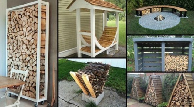 Do-it-yourself woodshed for a summer residence: drawings, manufacturing methods