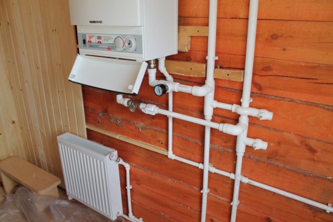 Electric heating of a wooden house