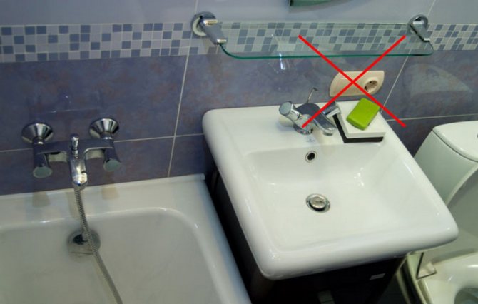 Where should you not put sockets in the bathroom? Can&#39;t be placed near the washbasin 