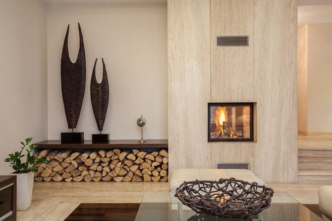 fireplace log ideas