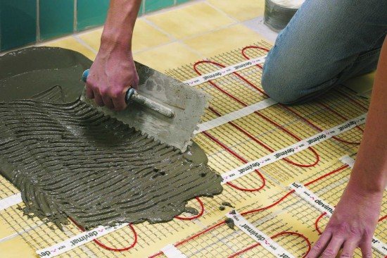 how to install a heated floor