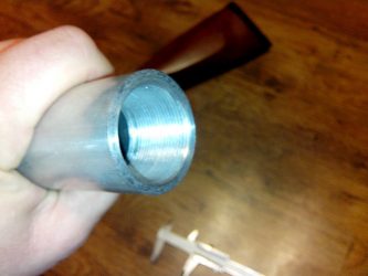 How to cut internal threads in a pipe?