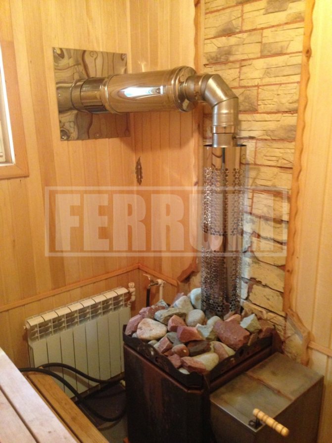 how to install a sauna stove correctly
