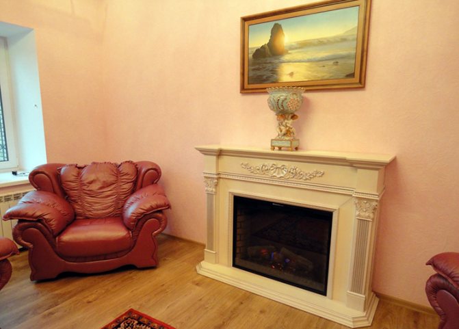 Empire style fireplace