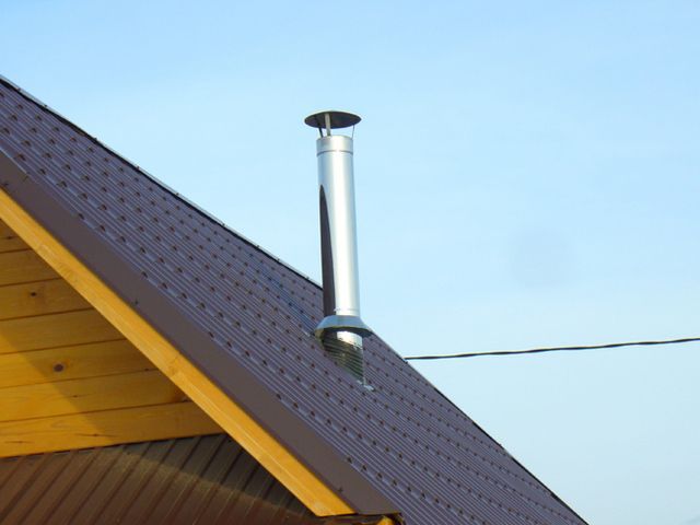 A metal chimney is much easier to install