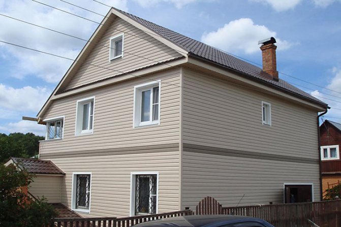 Covering the walls of a house with siding