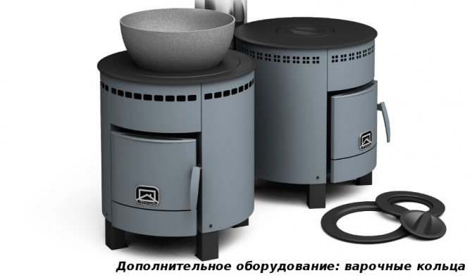 Potbelly stove with stove