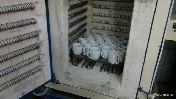 Kiln for firing ceramics