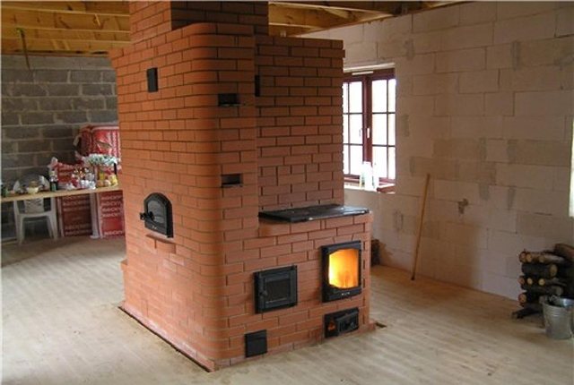 T-shaped stove