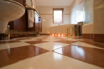 PVC tiles for warm water floors