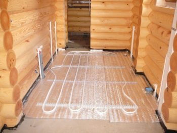 PVC tiles for warm water floors