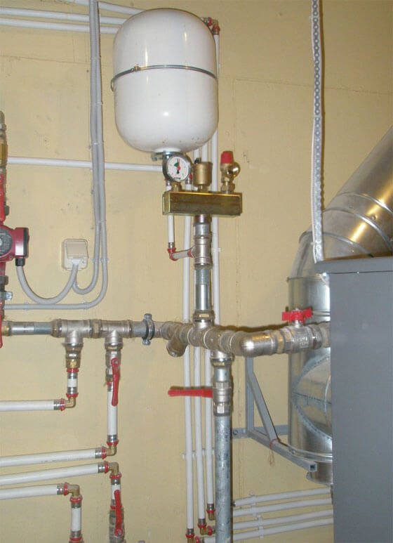gas heating boiler piping diagram
