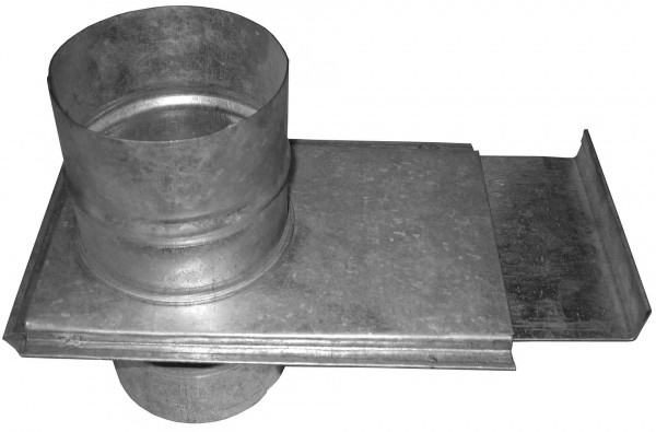 Metal chimney damper for a bathhouse