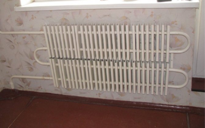 Old heating radiator
