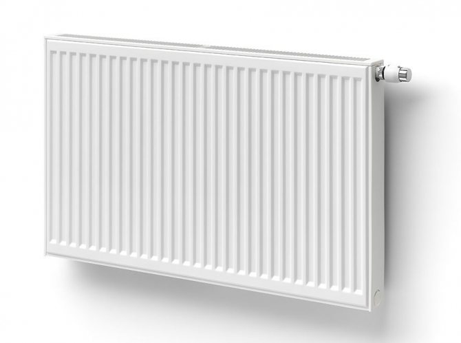 Heat transfer of steel heating radiators