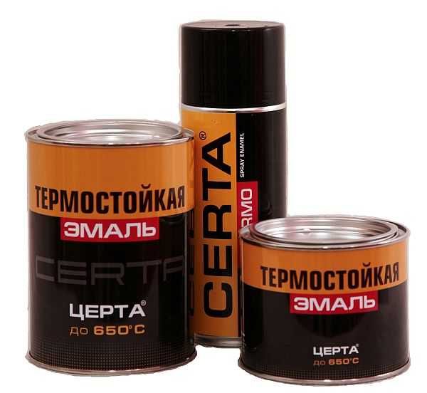 Heat-resistant paint for metal Certa (Certa)