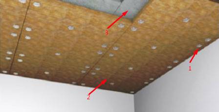 ceiling insulation with mineral wool photo 6
