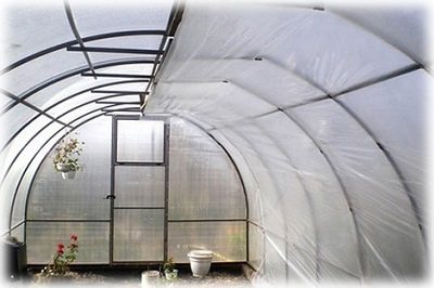 Insulating a greenhouse with film