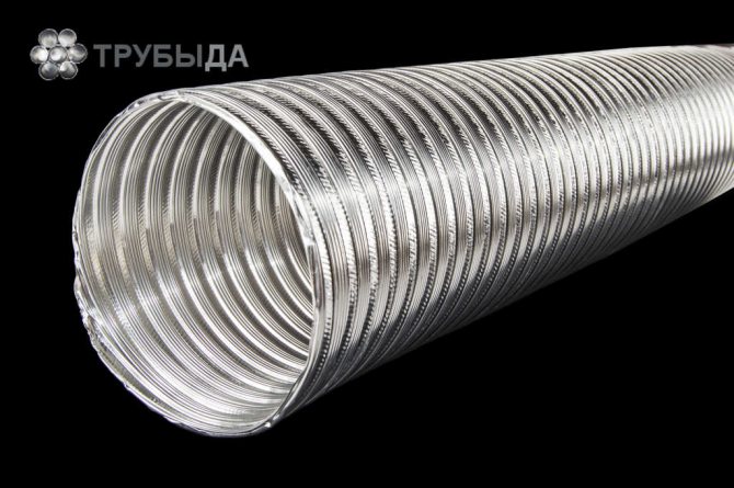 Exhaust corrugated pipe
